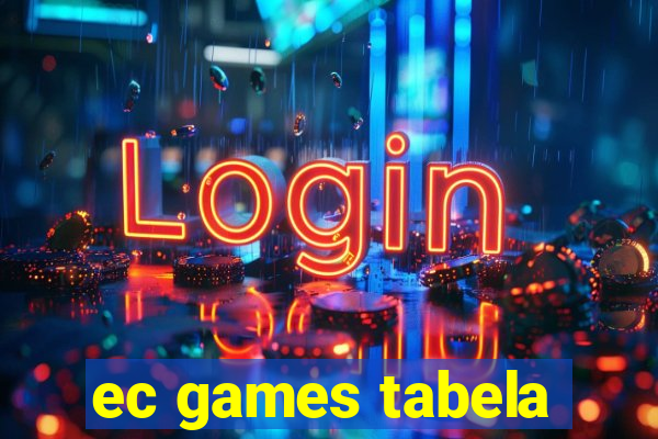 ec games tabela